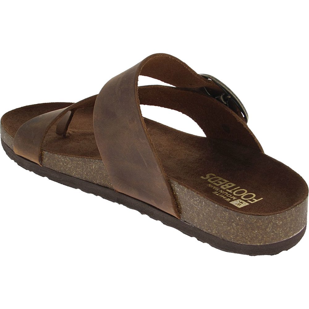 White Mountain Harley Sandals - Womens Brown Back View