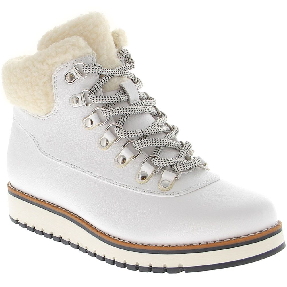 White Mountain Cozy Casual Boots - Womens White Smooth