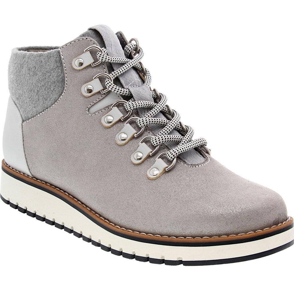 White Mountain Clifton Casual Boots - Womens Silver Textile