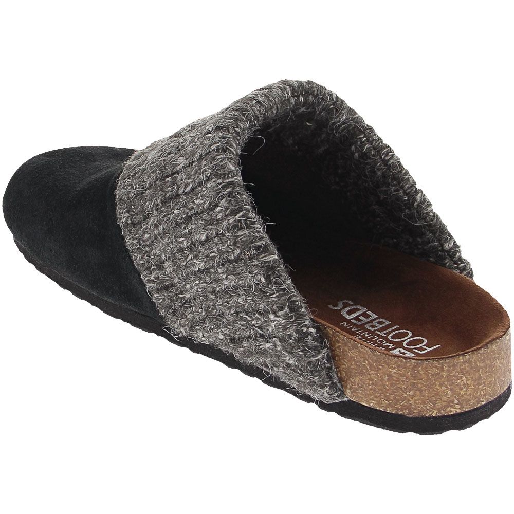 White Mountain Beckham Slip on Casual Shoes - Womens Black Suede Back View