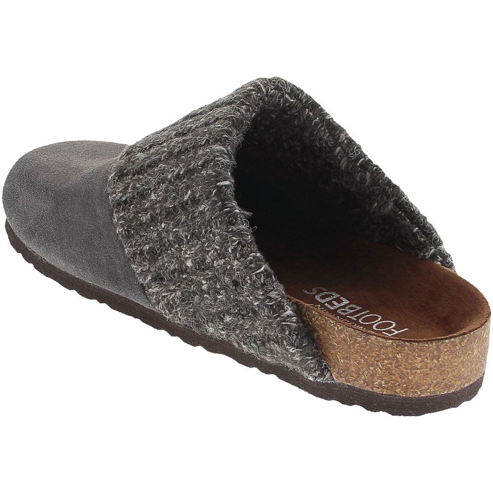 White Mountain Beckham Slip on Casual Shoes - Womens New Charcoal Suede Back View
