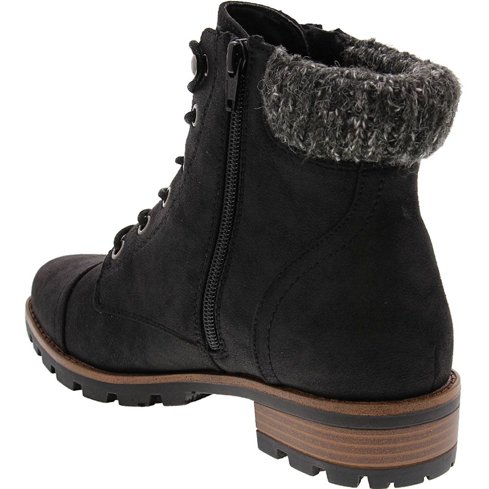 White Mountain Daisy Casual Boots - Womens Black Back View
