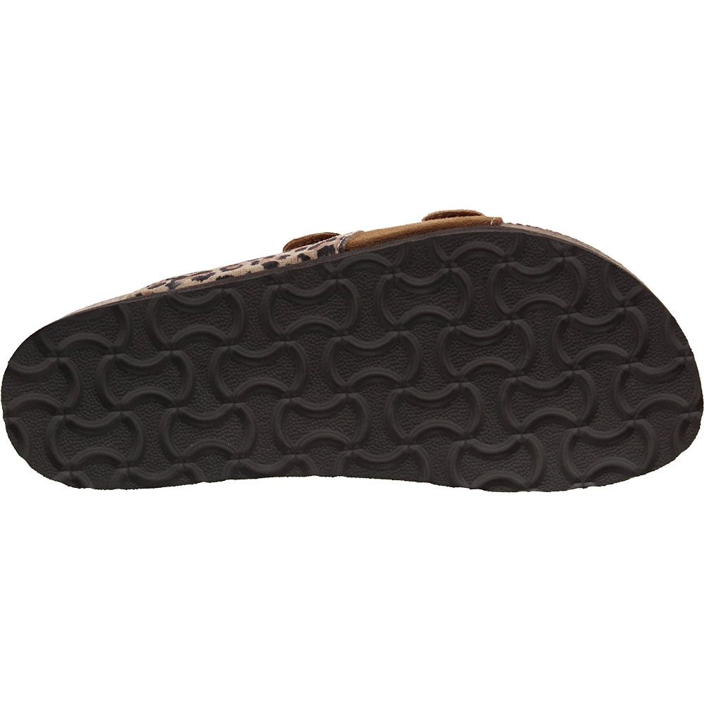 White Mountain Hippy Sandals - Womens Leopard New Chestnut Sole View