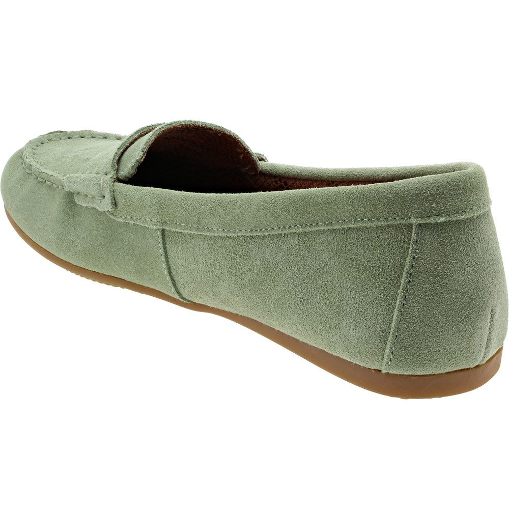 White Mountain Deutzia Slip on Casual Shoes - Womens Sage Suede Back View