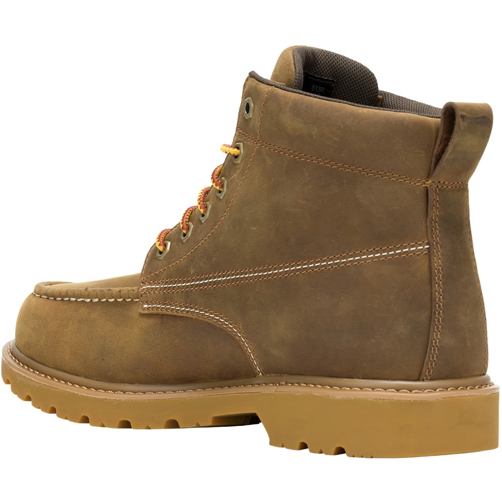 Wolverine 080139 Floorhand 6in Non-Safety Toe Work Boots - Mens Tan Back View