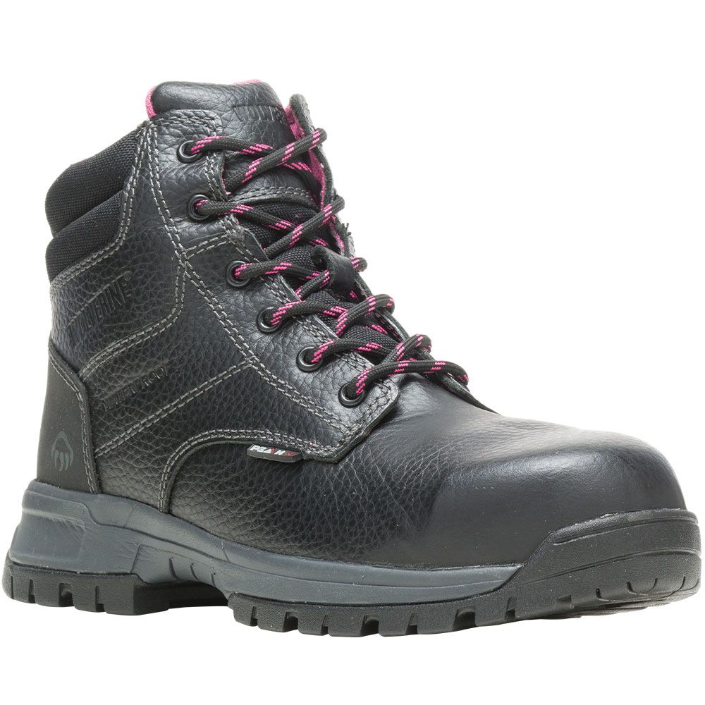 Wolverine 10180 Piper Wp Composite Toe Work Boots - Womens Black