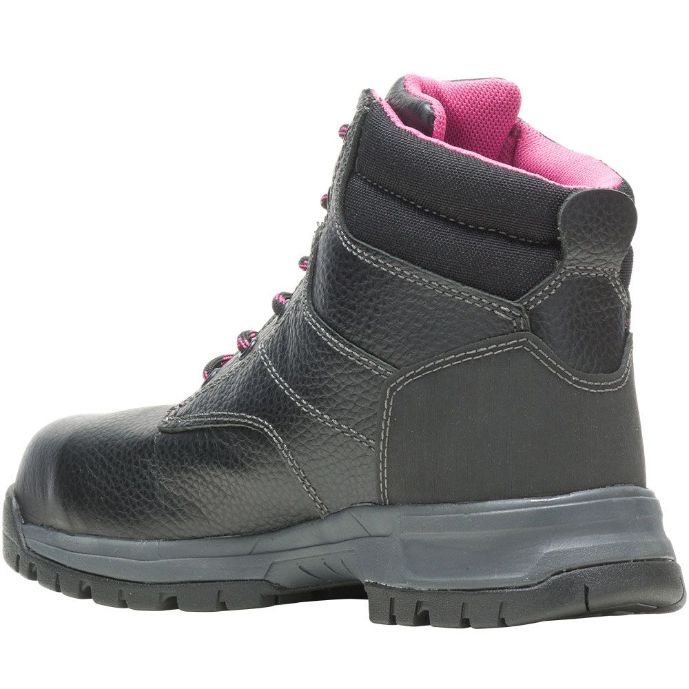 Wolverine 10180 Piper Wp Composite Toe Work Boots - Womens Black Back View