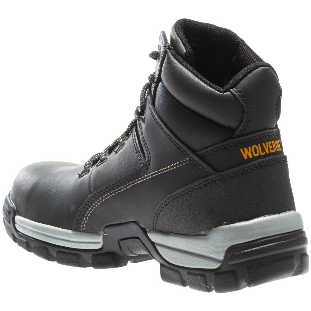 Wolverine Tarmac Composite Toe Work Boots - Mens Black Back View