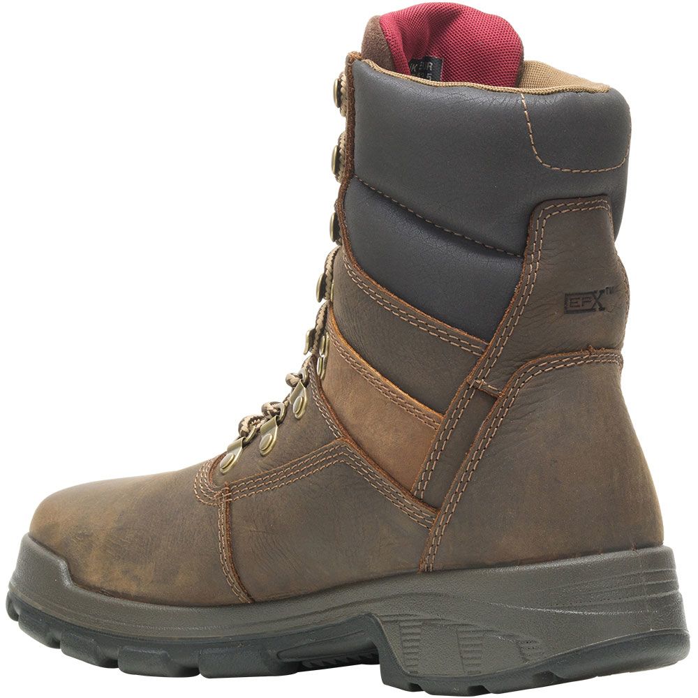 Wolverine 10316 Cabor EPX 8" WP Composite Toe Work Boots - Mens Dark Brown Back View
