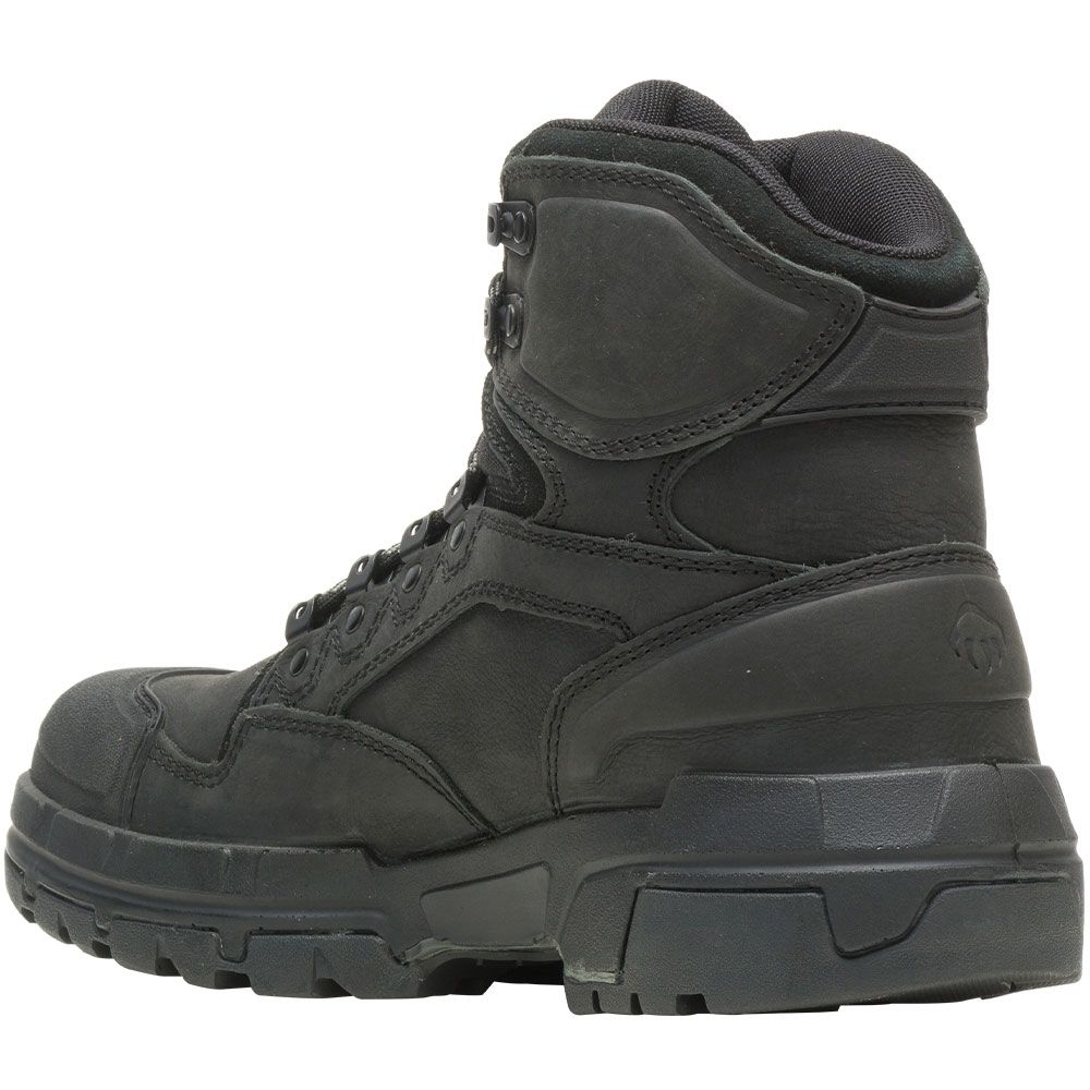 Wolverine 10612 Composite Toe Work Boots - Mens Black Back View