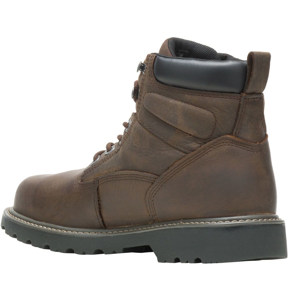 Wolverine 10643 Non-Safety Toe Work Boots - Mens Dark Brown Back View
