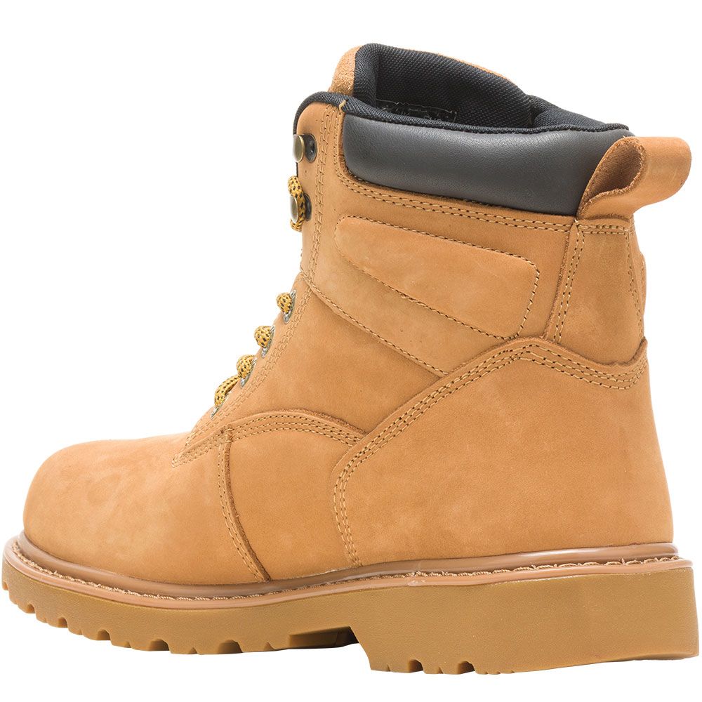 Wolverine 10643 Non-Safety Toe Work Boots - Mens Wheat Back View