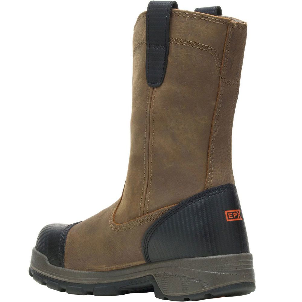 Wolverine 10650 Composite Toe Work Boots - Mens Brown Back View