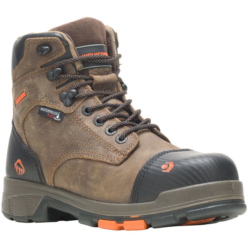 Wolverine 10653 Composite Toe Work Boots - Mens Chocolate