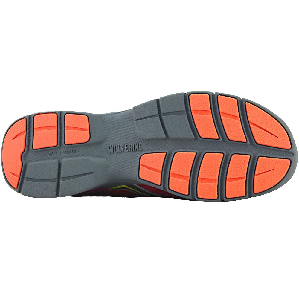 Wolverine Jetstream Carbonmax Composite Toe Work Shoes - Womens Orange Sole View