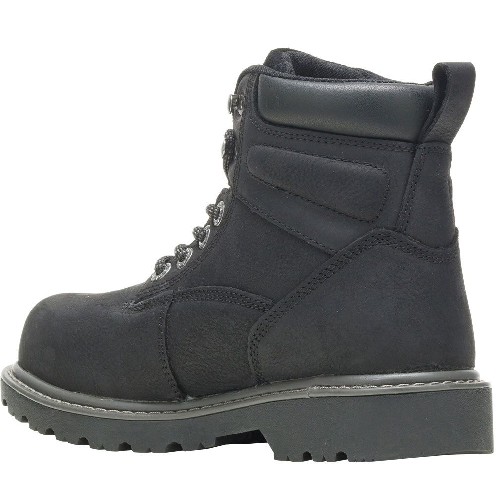 Wolverine Floorhand Safety Toe Work Boots - Womens Black Back View