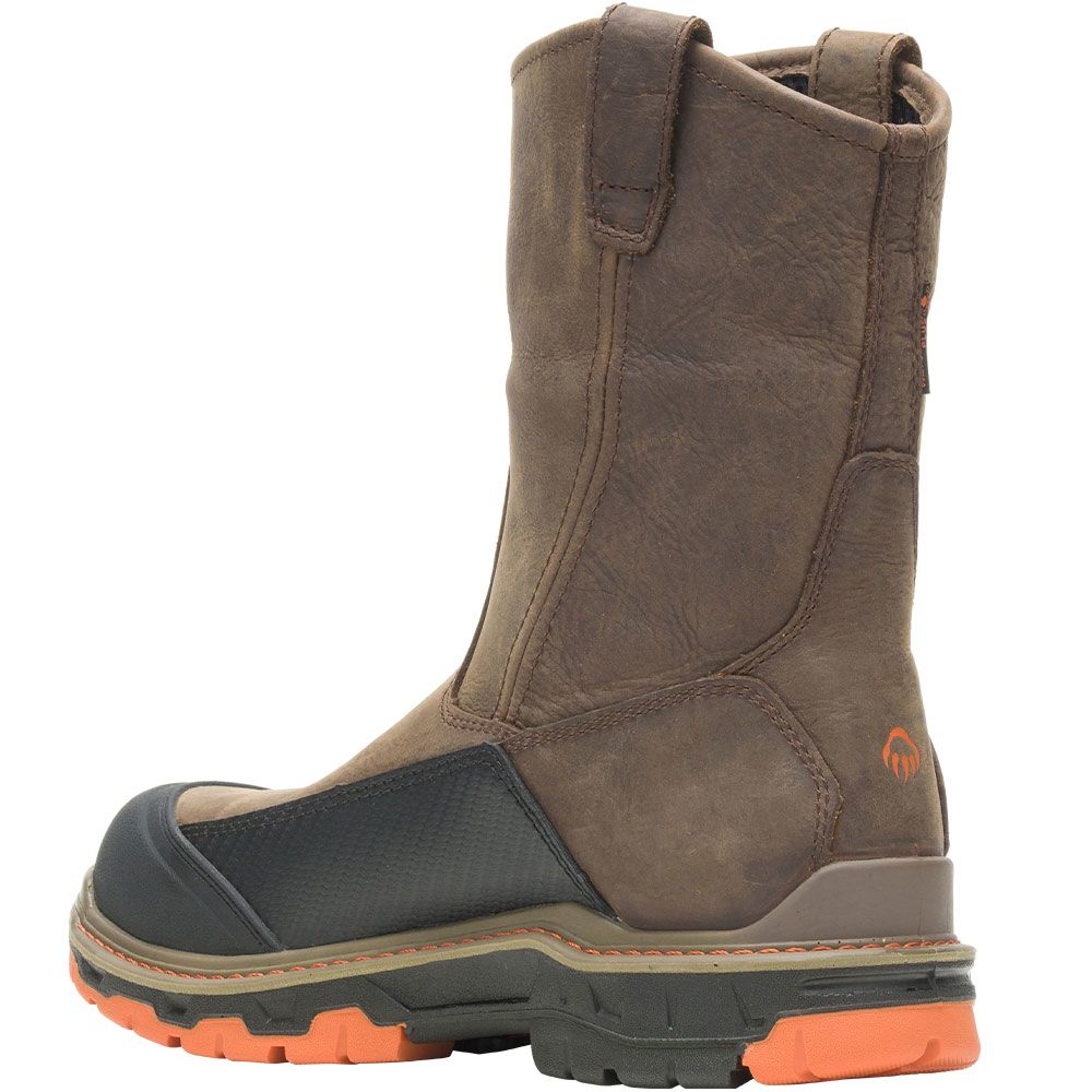 Wolverine 10708 Overpass Carbonmax Comp Toe Work Boots - Mens Dark Coffee Back View