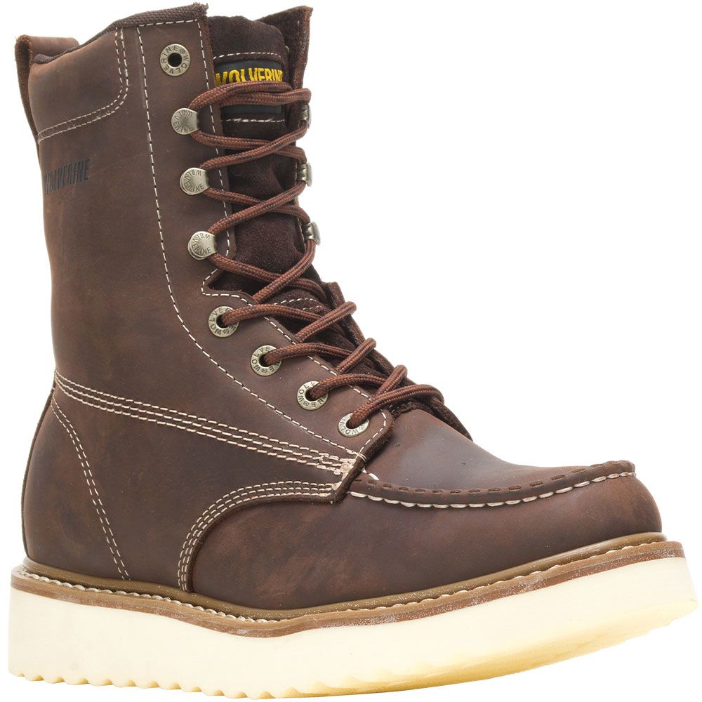 Wolverine 10741 Loader 8 In St Safety Toe Work Boots - Mens Brown