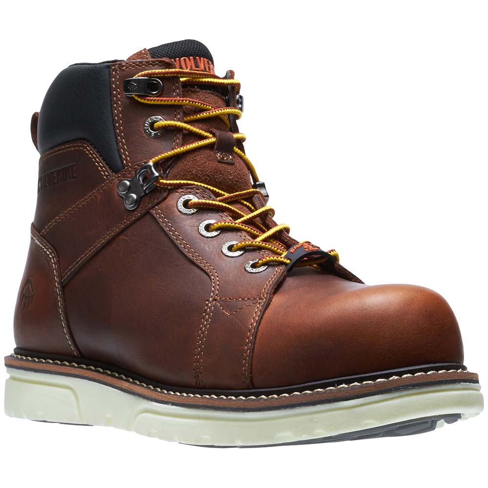 Wolverine 10888 Non-Safety Toe Work Boots - Mens Brown