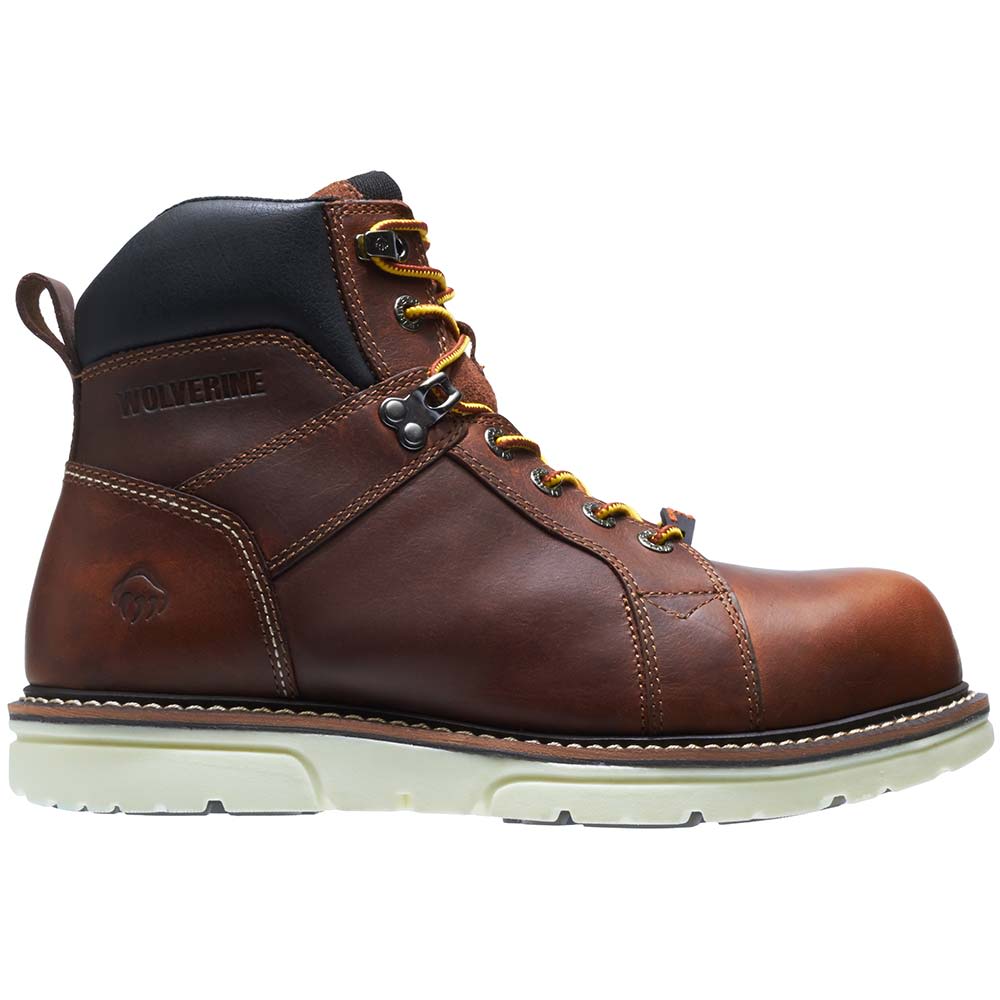 Wolverine 10888 Non-Safety Toe Work Boots - Mens Brown Side View