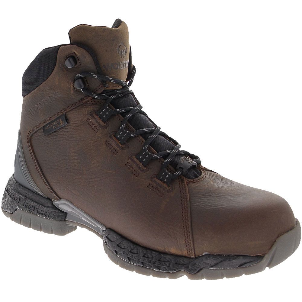 Wolverine I-90 Rush Composite Toe Work Boots - Mens Brown