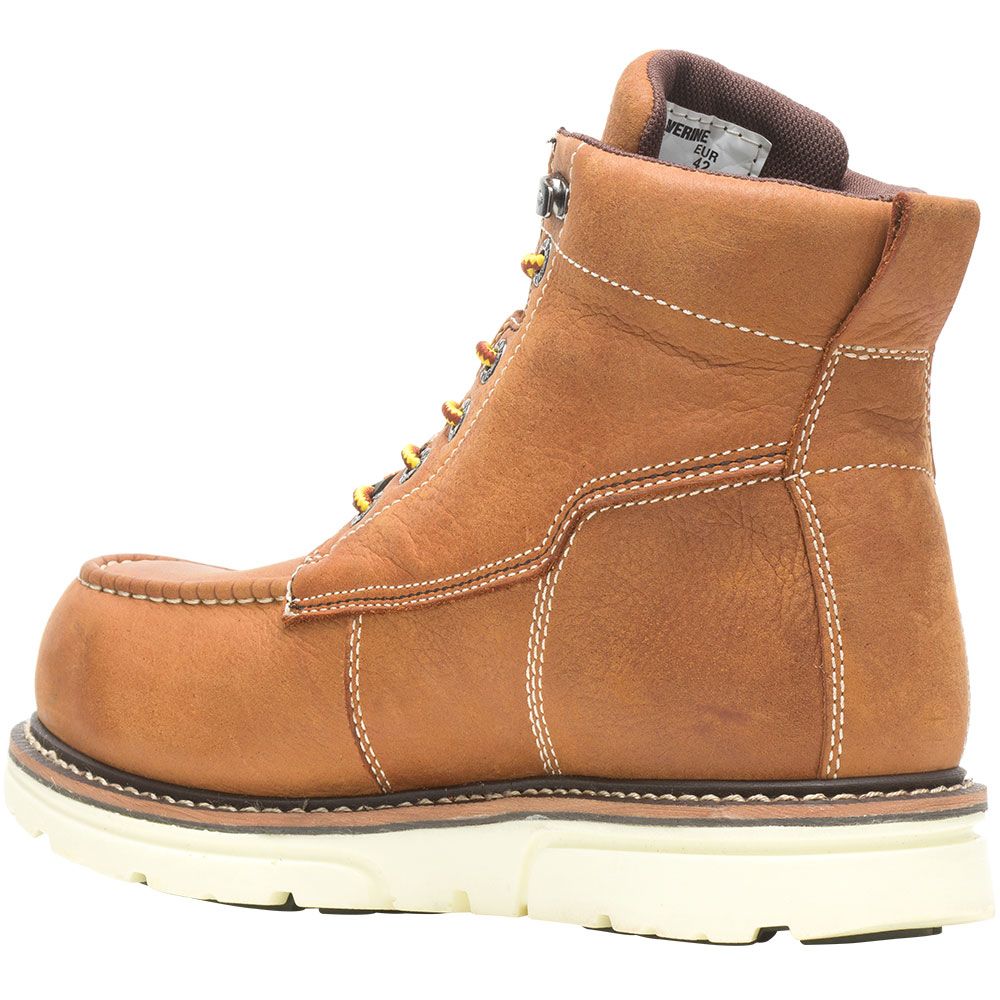 Wolverine 200051 I-90 Moctoe Non-Safety Toe Work Boots - Mens Tan Back View