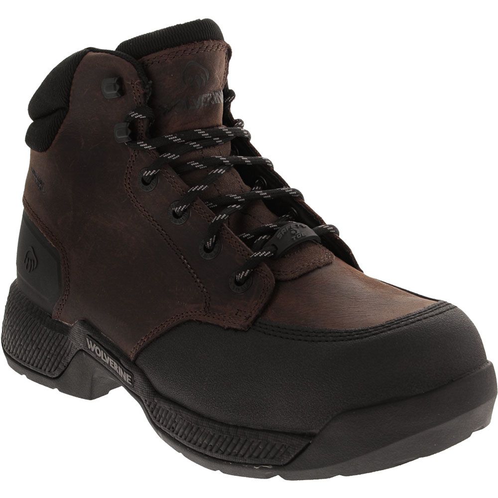 Wolverine Carom Composite Toe Work Boots - Mens Brown