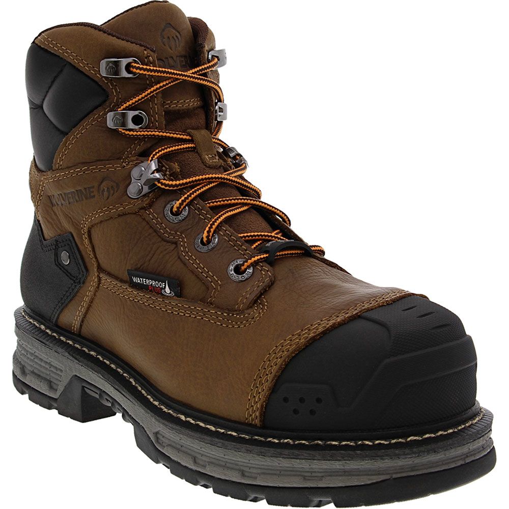 Wolverine Hellcat Hd Composite Toe Work Boots - Mens Brown