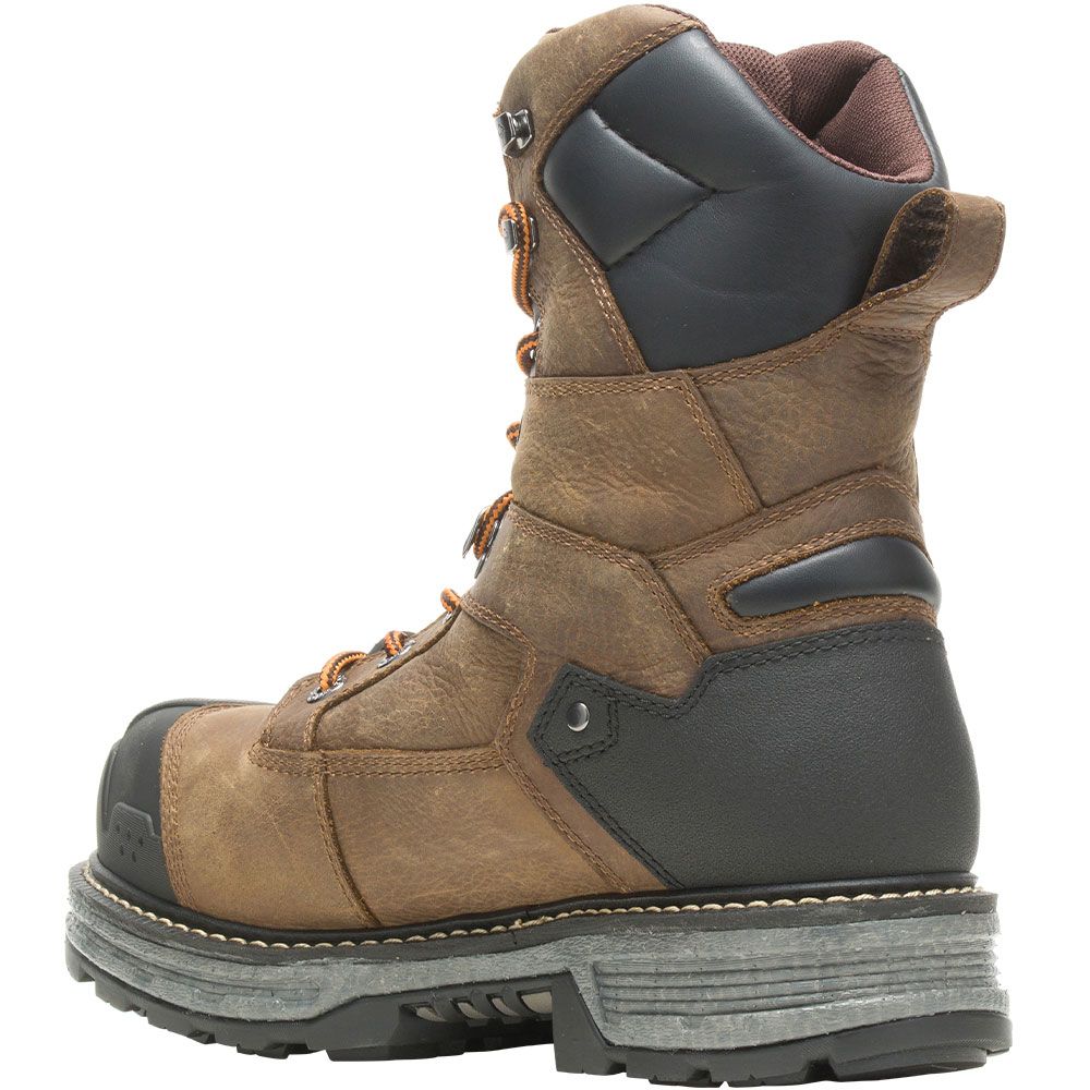 Wolverine 211139 Hellcat Crbnmx Composite Toe Work Boots - Mens Brown Back View