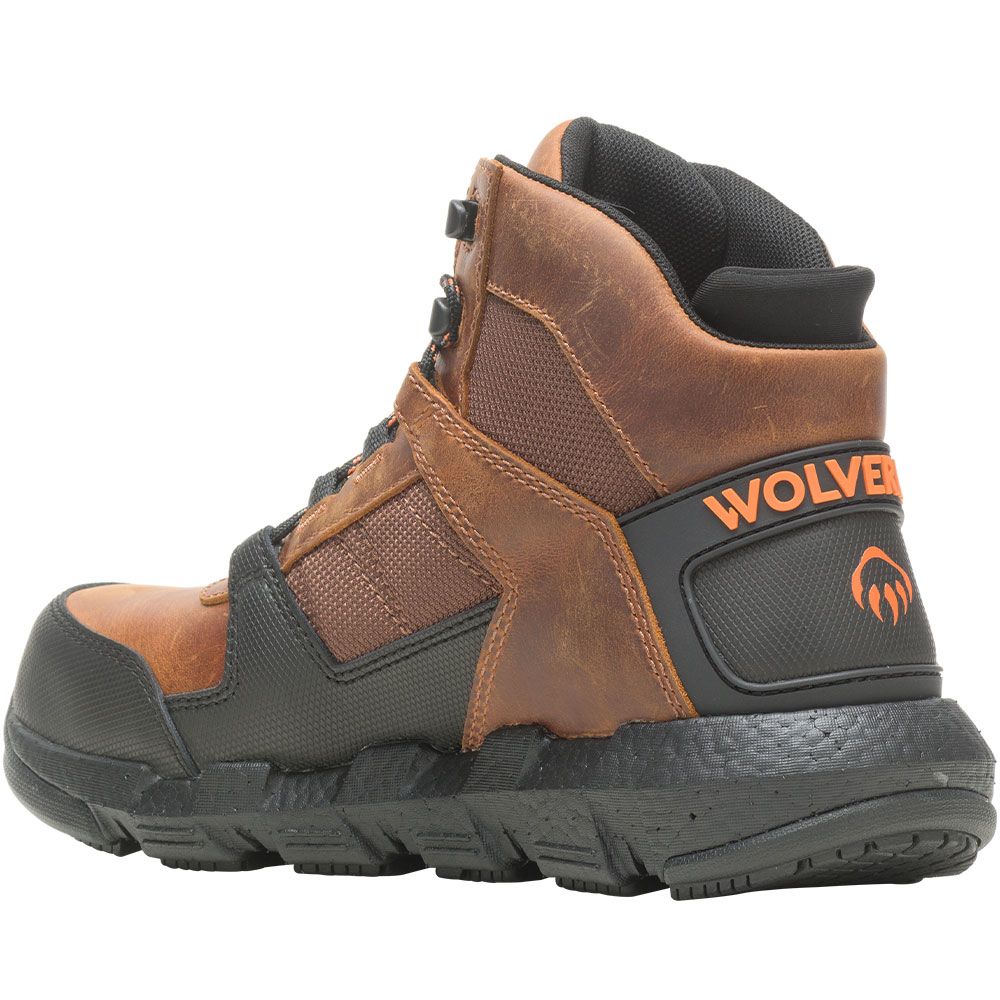 Wolverine 220018 Rev Ultraspring Non-Safety Toe Work Boots - Mens Tobacco Back View
