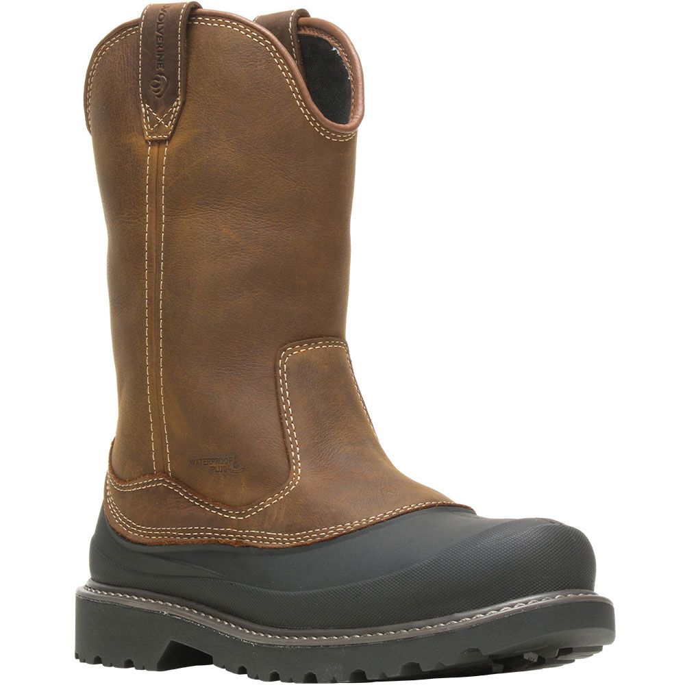 Wolverine 221020 Floorhand Swamp Safety Toe Work Boots - Mens Dark Brown