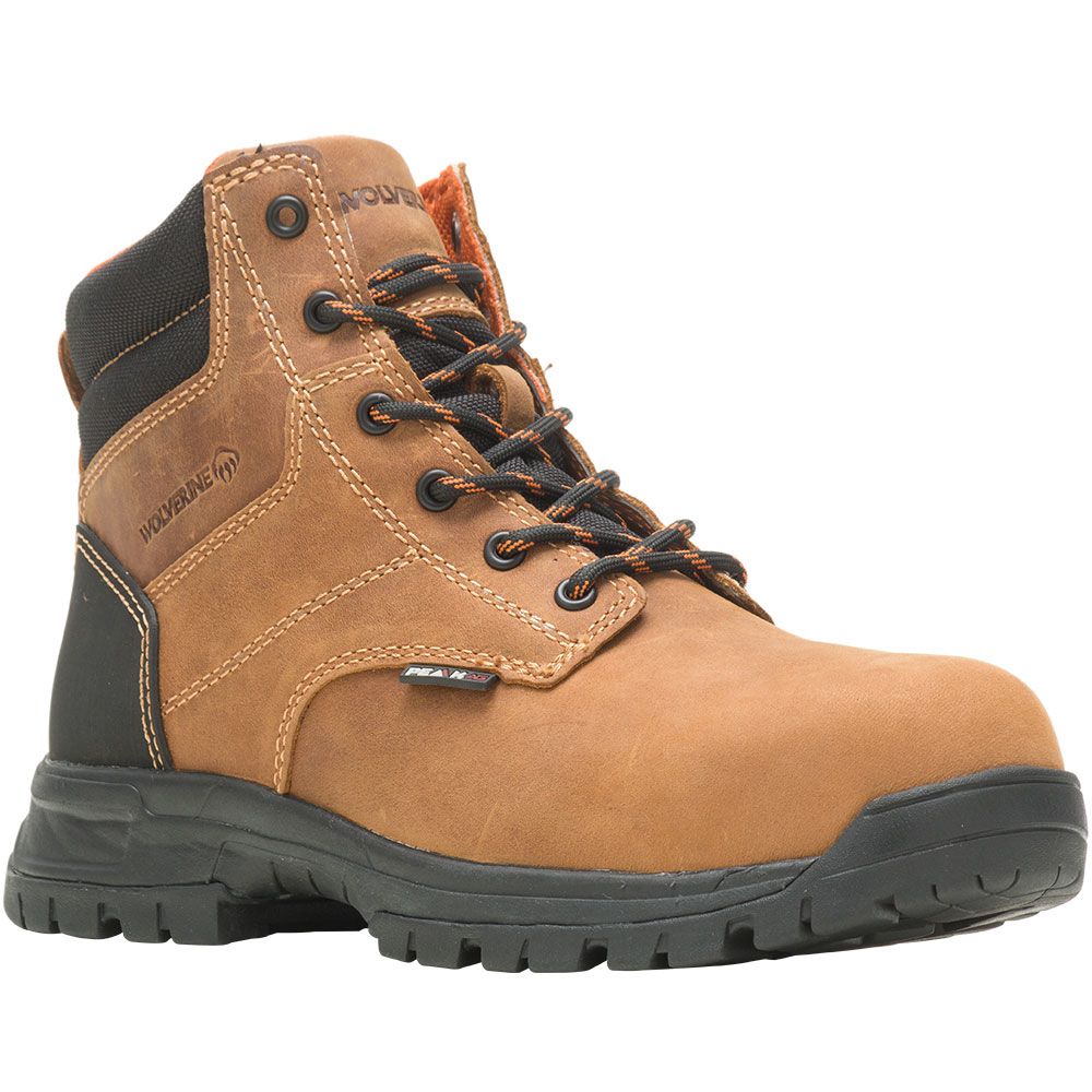 Wolverine 221032 Piper Ct 6 In Composite Toe Work Boots - Womens Brown