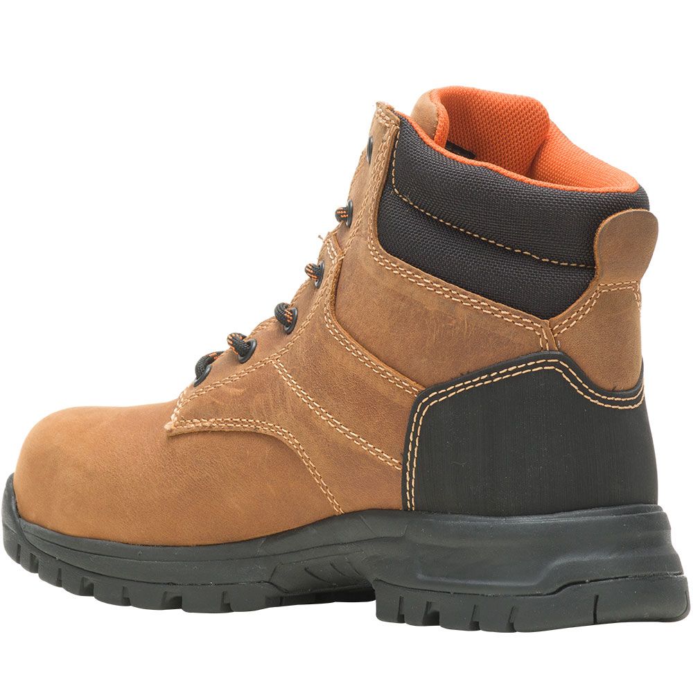 Wolverine 221032 Piper Ct 6 In Composite Toe Work Boots - Womens Brown Back View