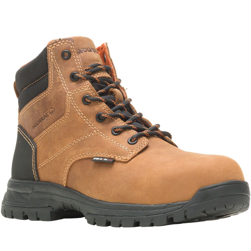 Wolverine 221033 Piper Ct 6 In Composite Toe Work Boots - Womens Brown