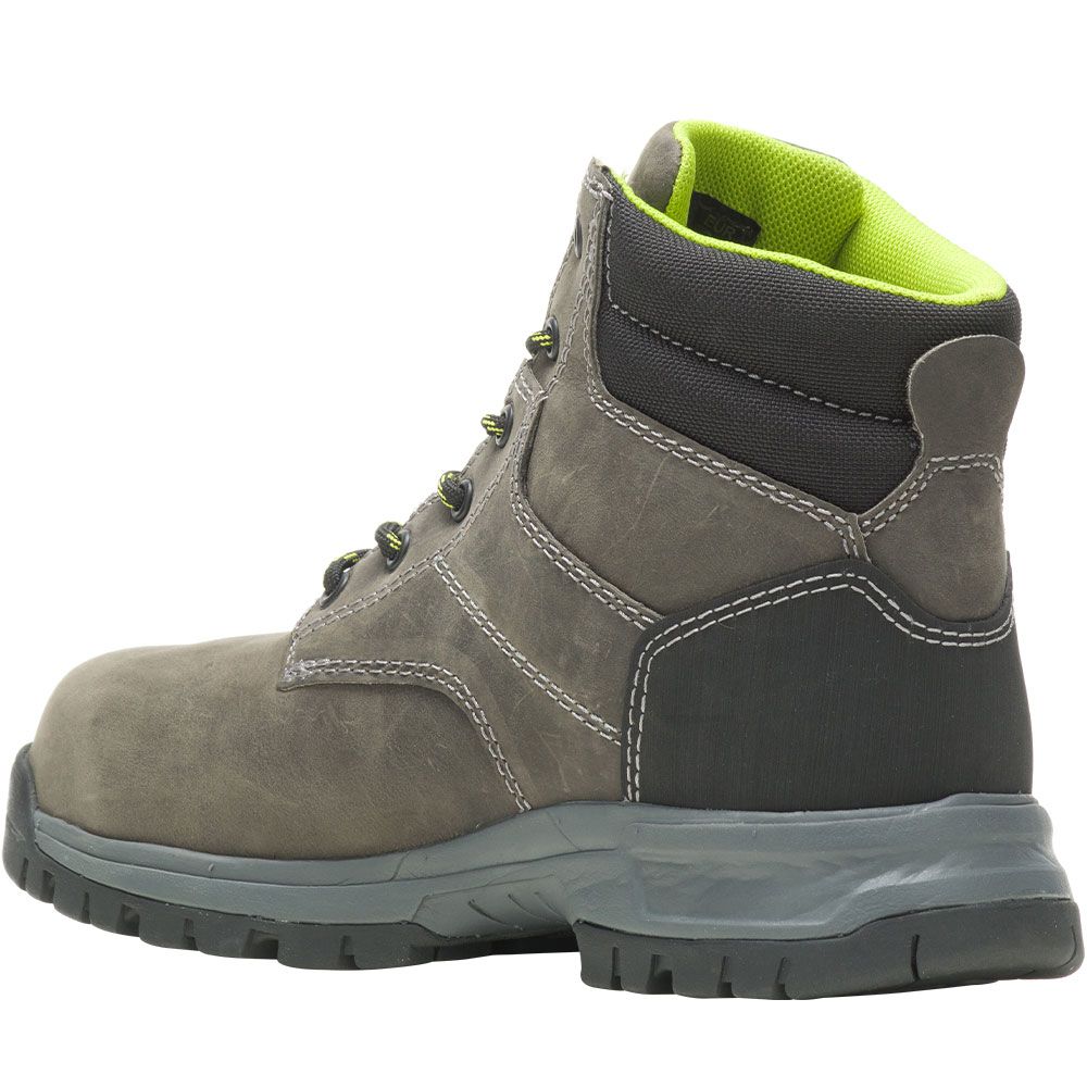 Wolverine 221033 Piper Ct 6 In Composite Toe Work Boots - Womens Charcoal Grey Back View