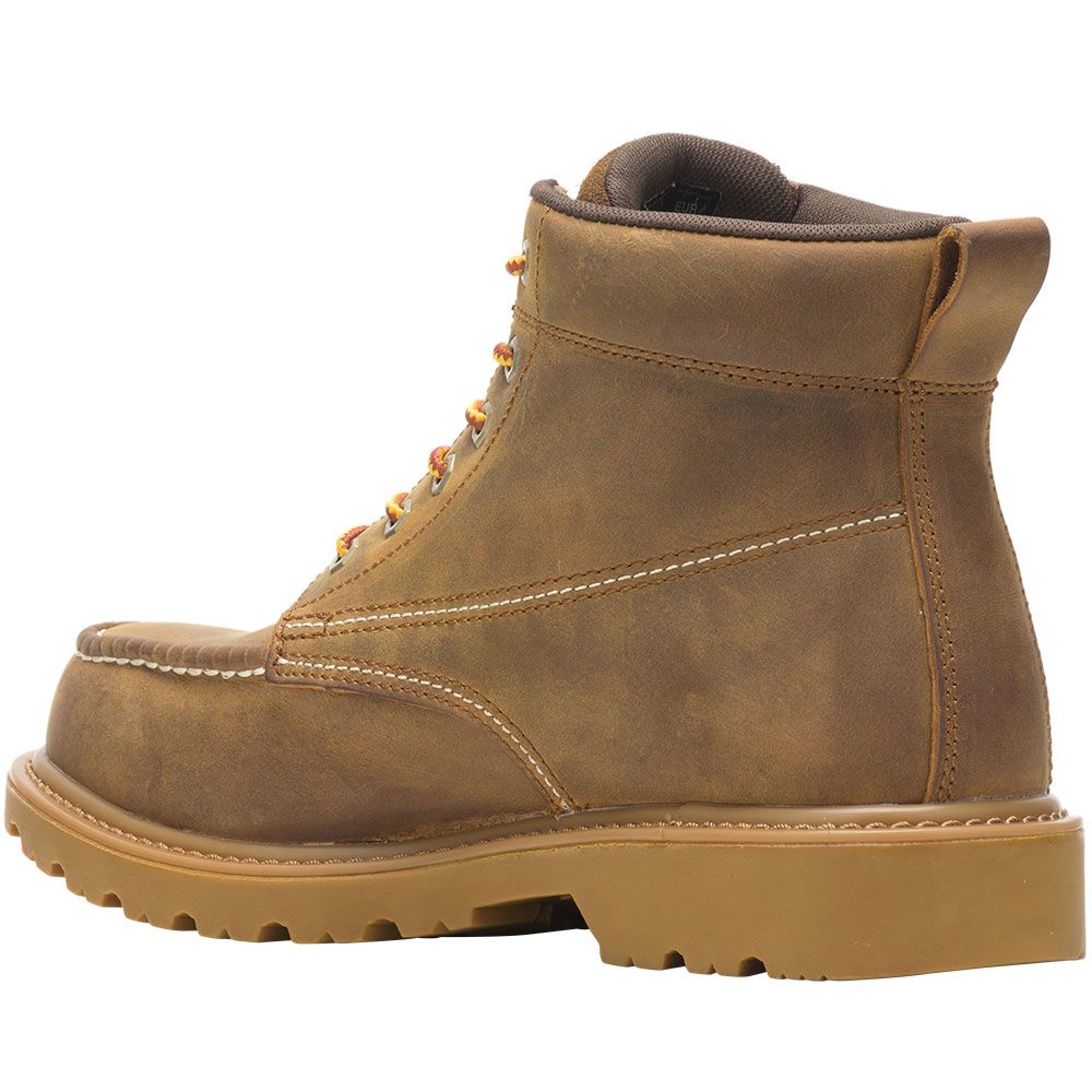 Wolverine 221049 Floorhand Moc Toe Safety Toe Work Boots - Mens Tan Back View