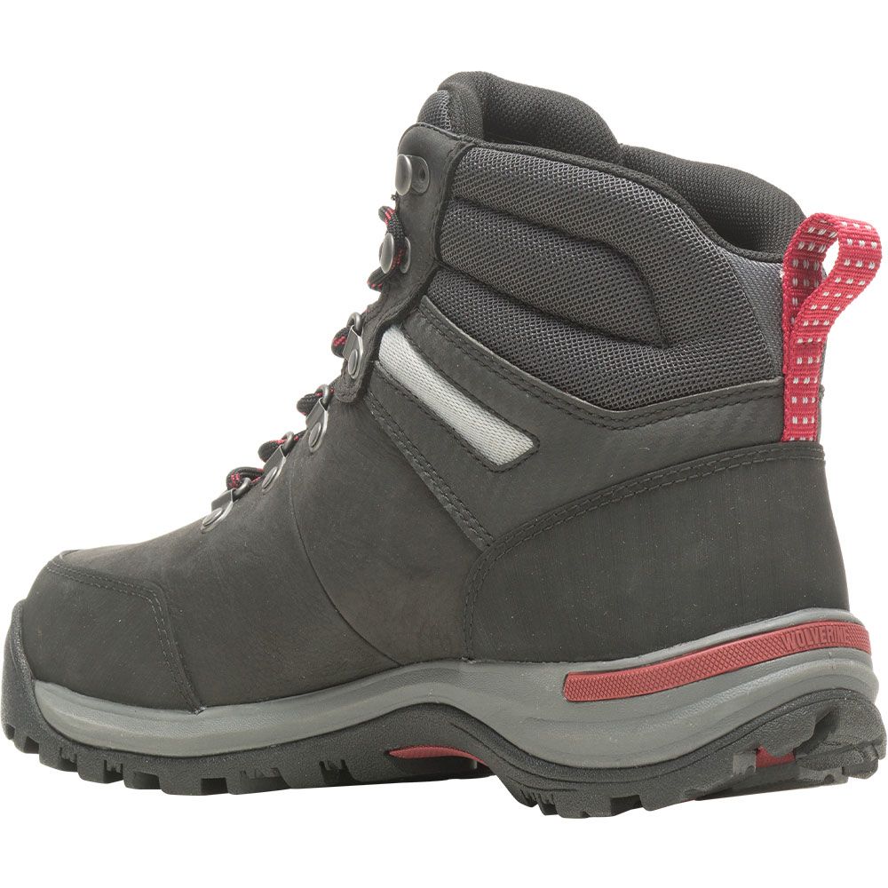 Wolverine 230026 Chisel 6 In Non-Safety Toe Work Boots - Mens Black Back View