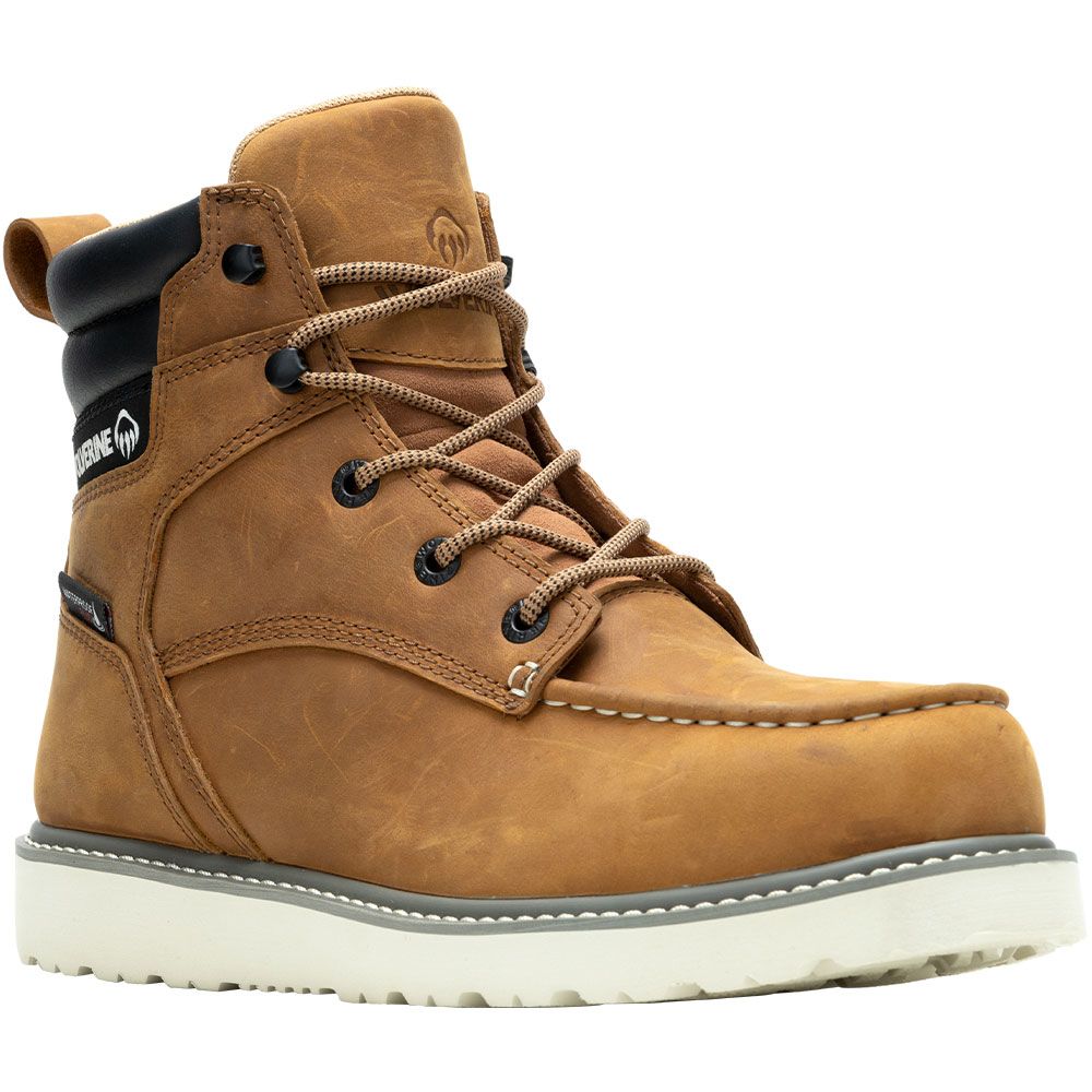 Wolverine 230041 Trade Wedge 6 Moc Work Boots - Mens Wheat