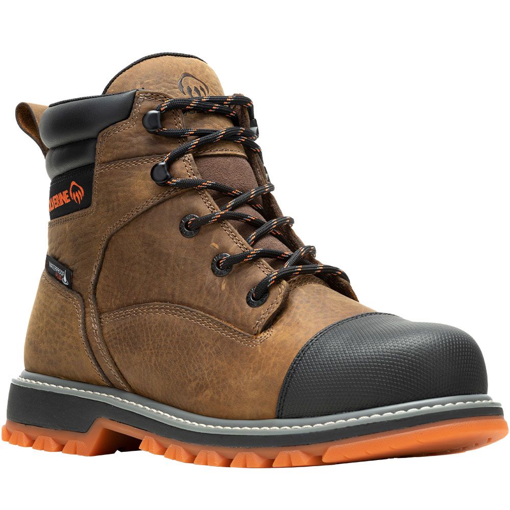 Wolverine 230058 Floorhand LX Non-Safety Toe Work Boots - Mens Brown