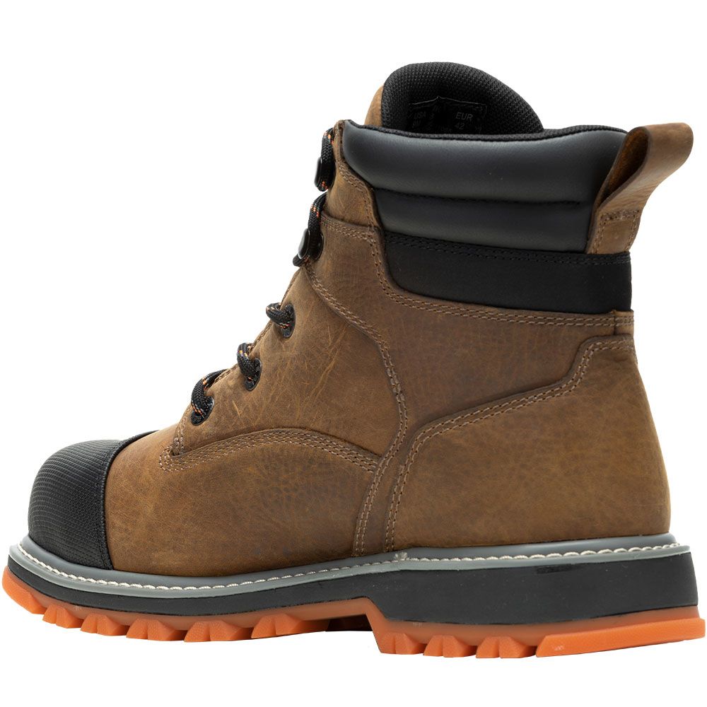 Wolverine 230058 Floorhand LX Non-Safety Toe Work Boots - Mens Brown Back View