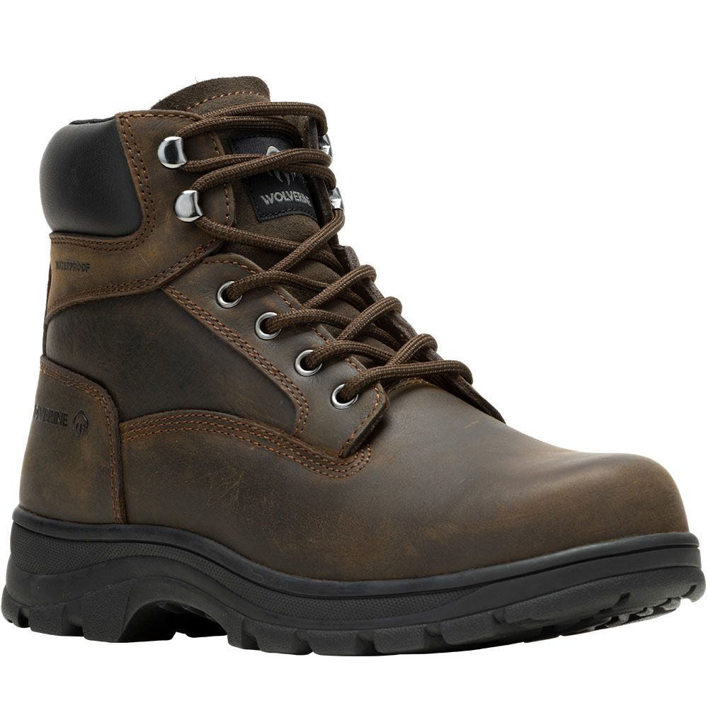 Wolverine 230063 Carlsbad Wp 6in Non-Safety Toe Work Boots - Mens Brown