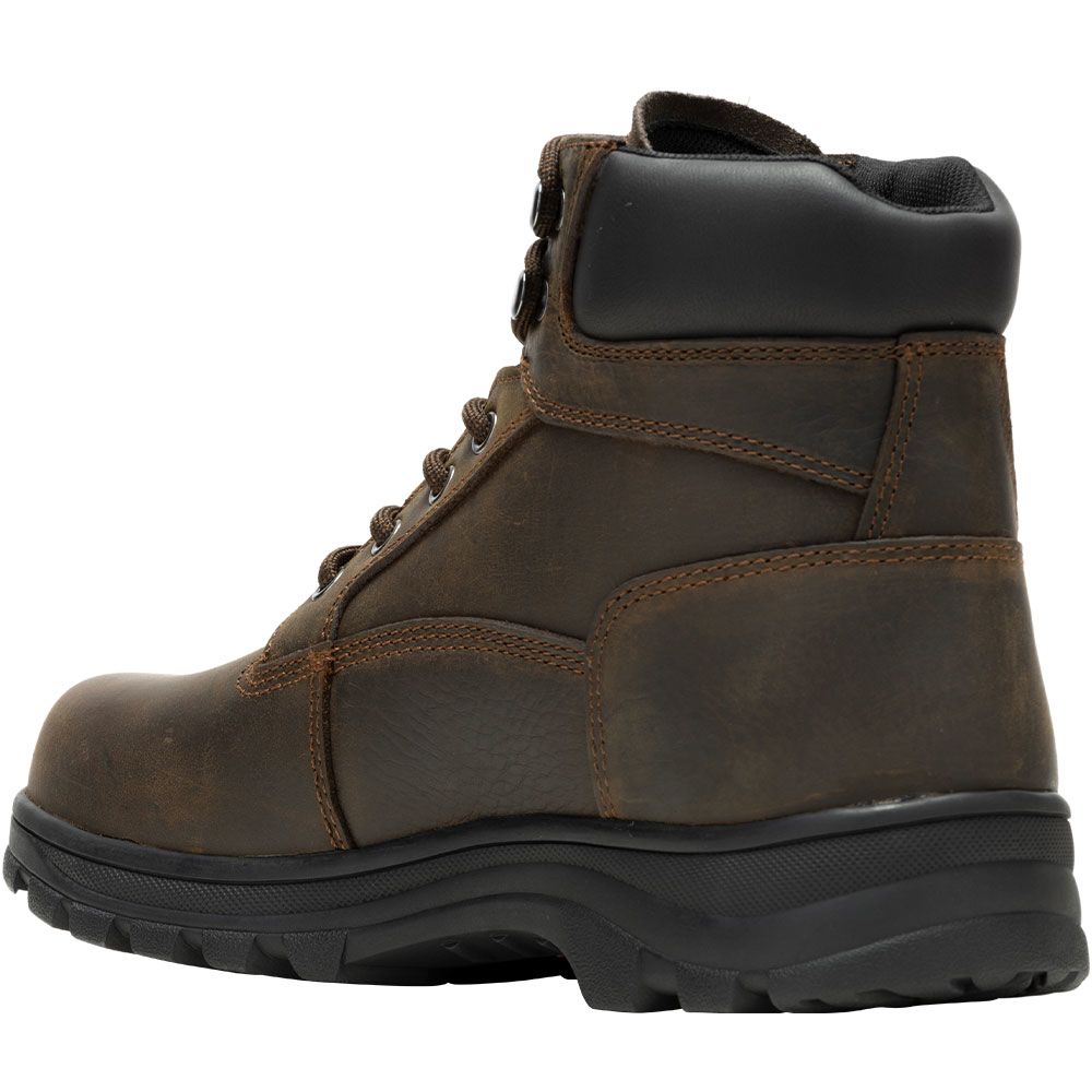 Wolverine 230063 Carlsbad Wp 6in Non-Safety Toe Work Boots - Mens Brown Back View