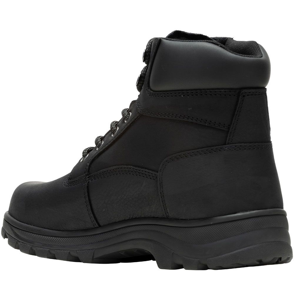 Wolverine 230064 Carlsbad Wp 6in Non-Safety Toe Work Boots - Mens Black Back View