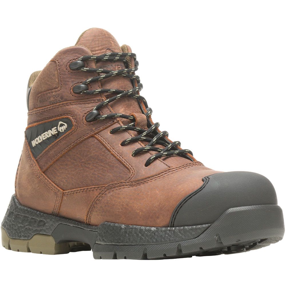 Wolverine 231037 Rush Ultraspring Composite Toe Work Boots - Mens Brown