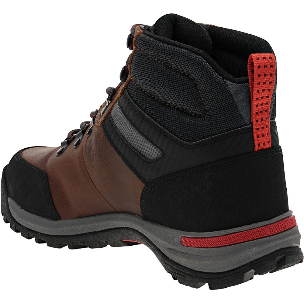 Wolverine Chisel 2 Safety Toe Work Boots - Mens Penny Brown Back View