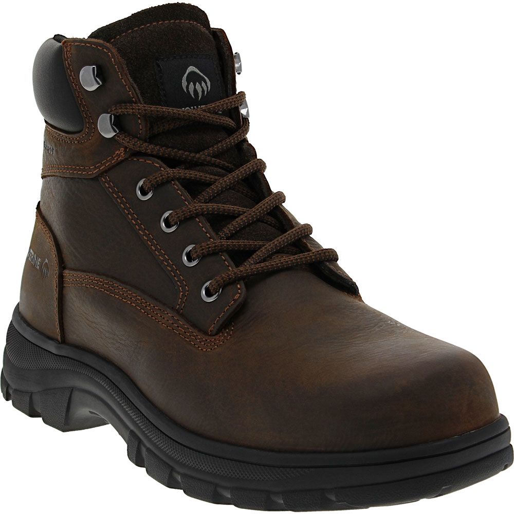 Wolverine Carlsbad Safety Toe Work Boots - Mens Brown