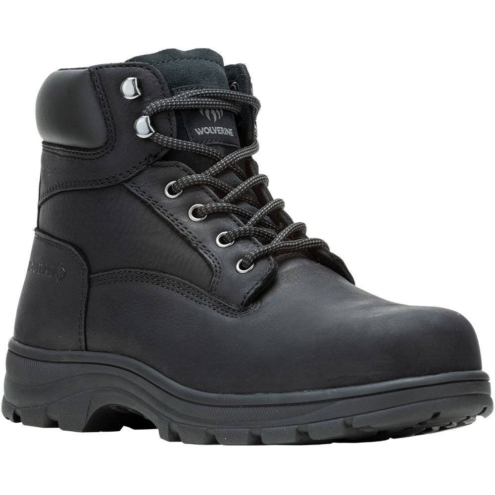 Wolverine 231127 Carlsbad 6in St Safety Toe Work Boots - Mens Black