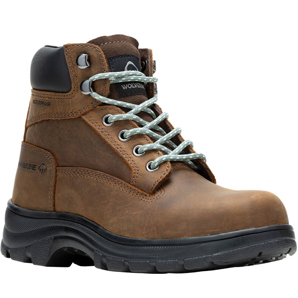Wolverine 240003 Carlsbad 6in Non-Safety Toe Work Boots - Womens Brown