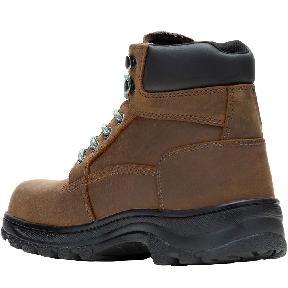 Wolverine 240003 Carlsbad 6in Non-Safety Toe Work Boots - Womens Brown Back View