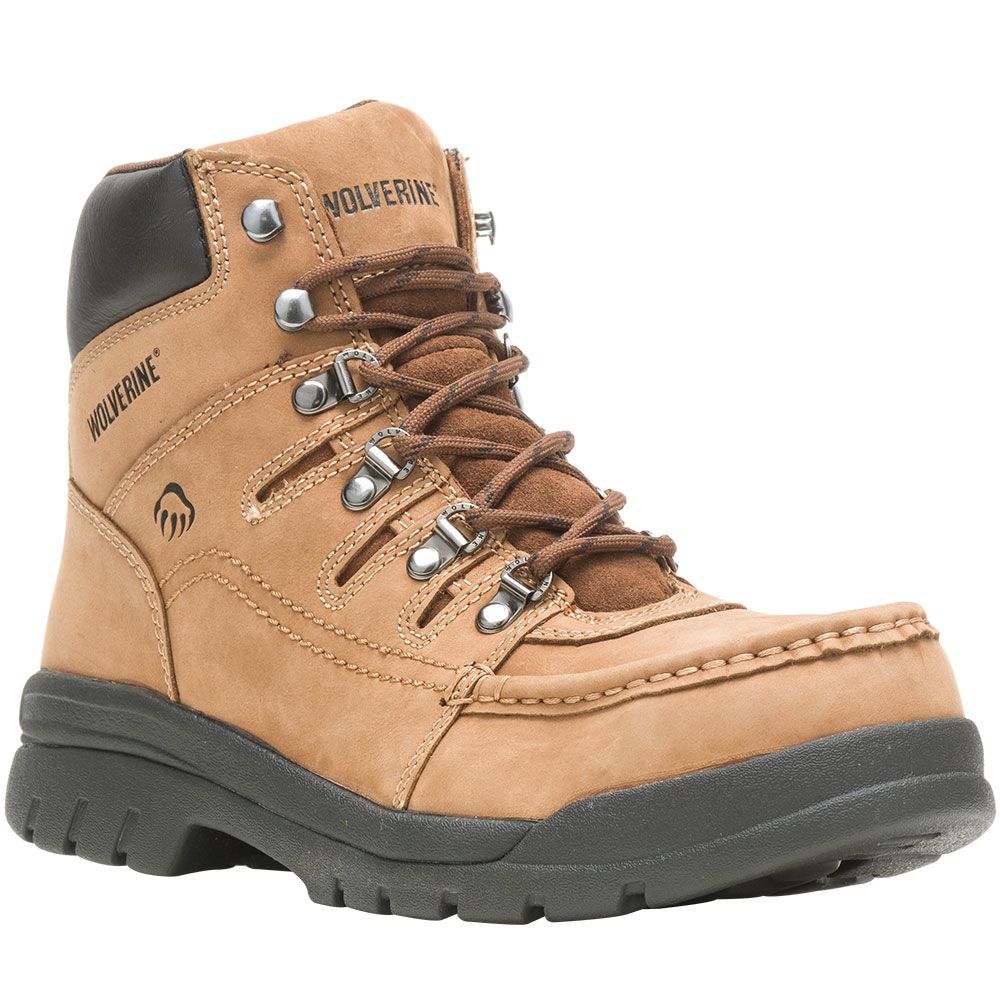 Wolverine 4349 Potomac English Moc Safety Toe Work Boots - Mens Brown